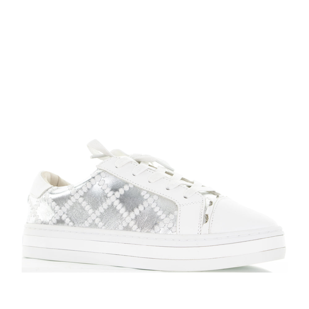 ALFIE & EVIE PLEAT WHITE SILVER - Image 2