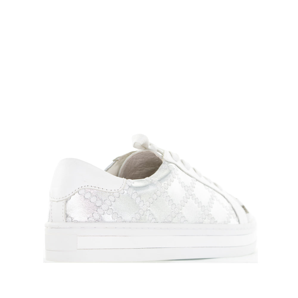 ALFIE & EVIE PLEAT WHITE SILVER - Image 3