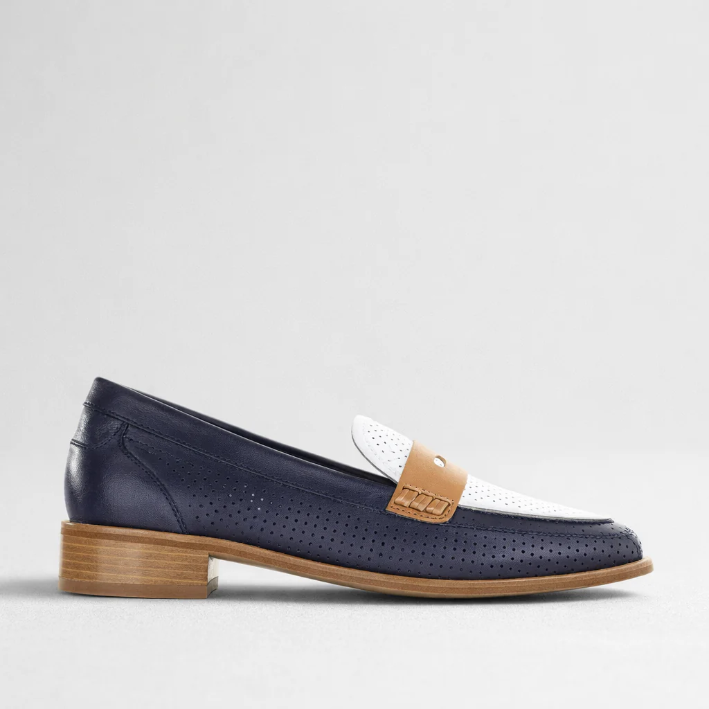 BRESLEY AFRICA NAVY WHITE TAN