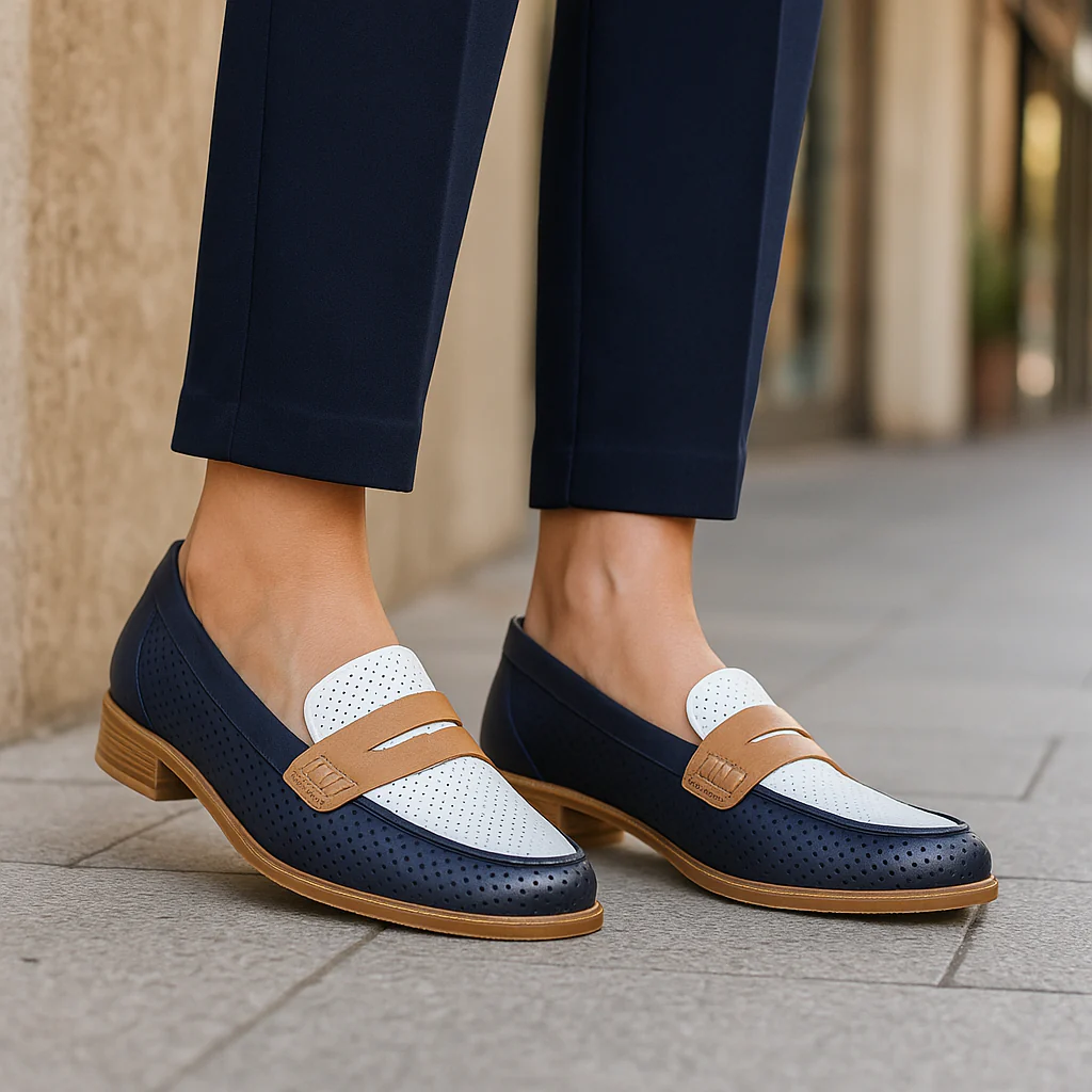 BRESLEY AFRICA NAVY WHITE TAN - Image 2