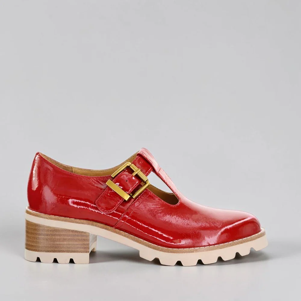BRESLEY DERRY RED PATENT