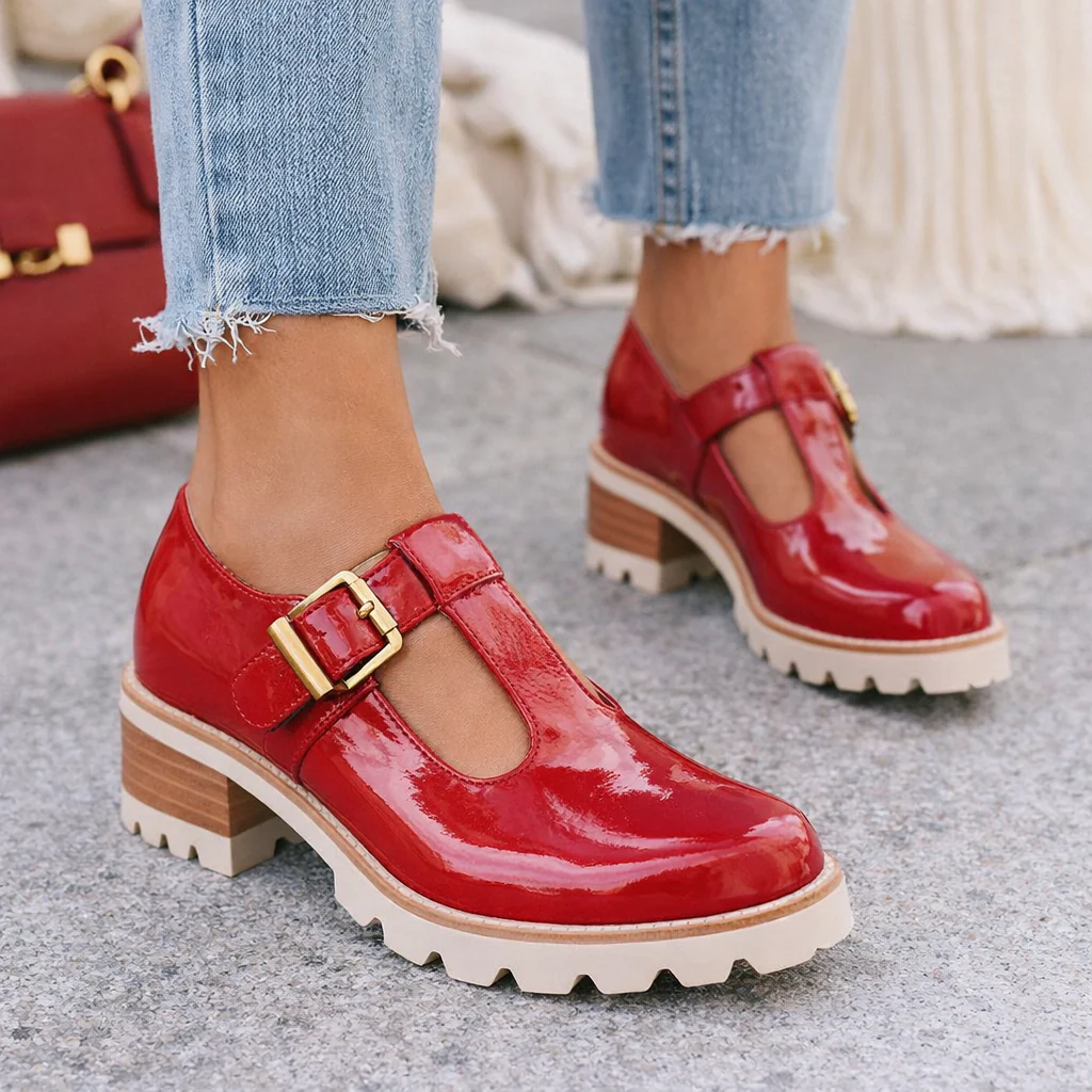 BRESLEY DERRY RED PATENT - Image 2