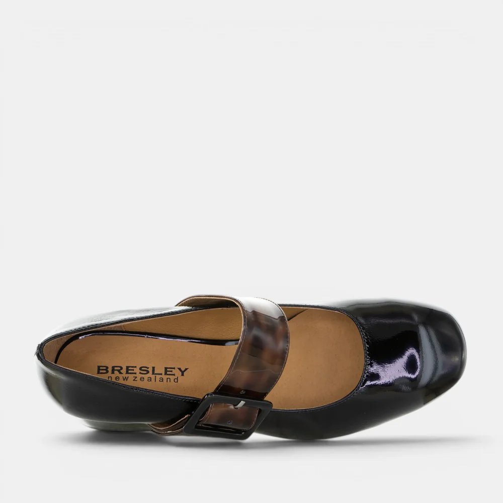 BRESLEY PAGODA BLACK PAT - Image 3