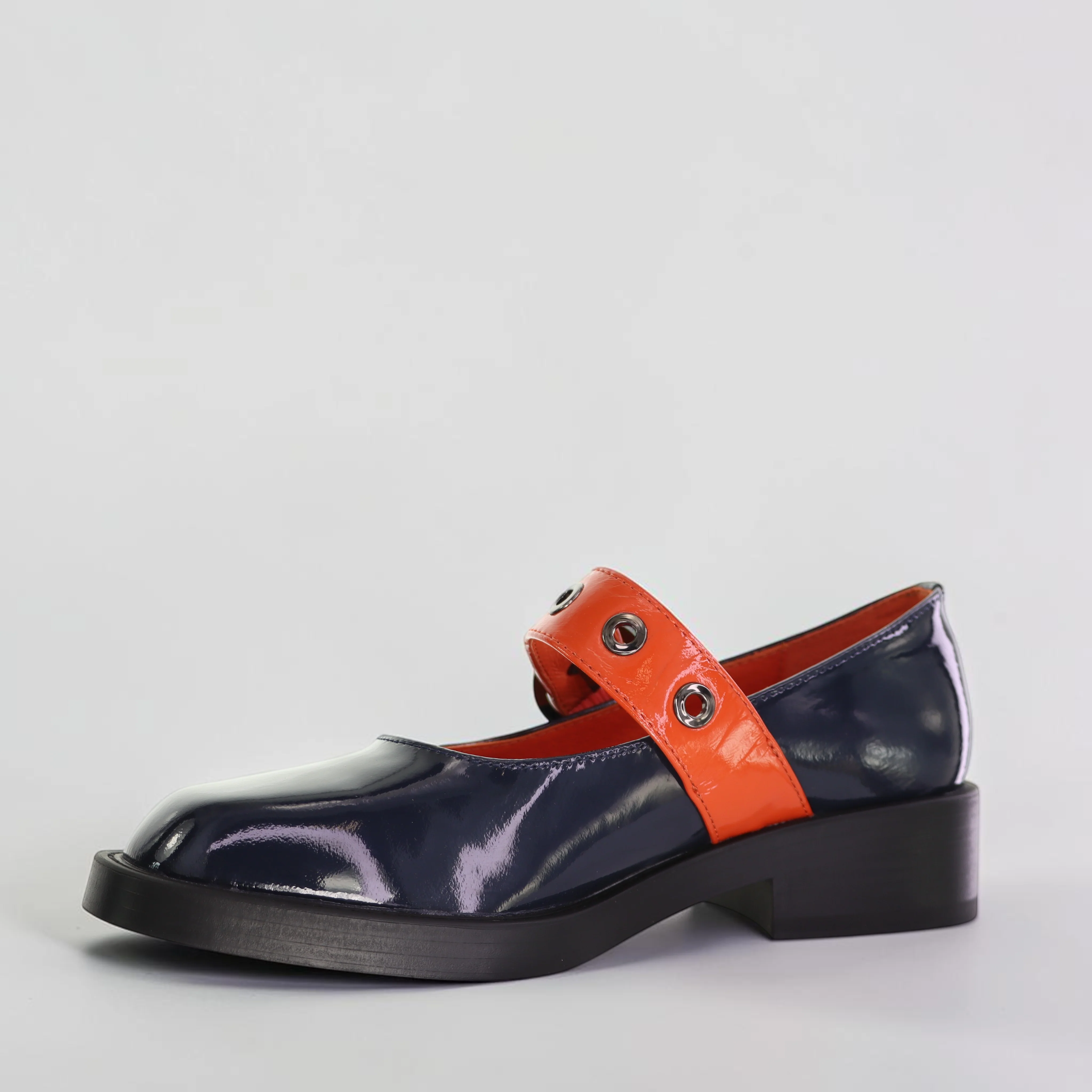 BRESLEY POLAVA NAVY/ORANGE PAT - Image 3