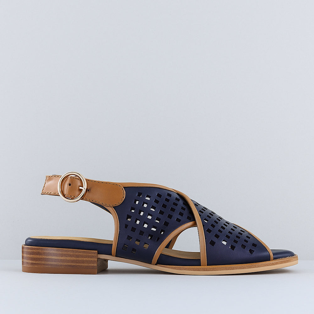 BRESLEY SAMENA NAVY TAN