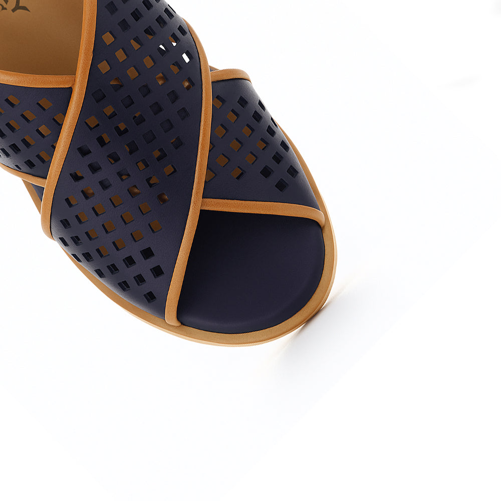 BRESLEY SAMENA NAVY TAN - Image 4