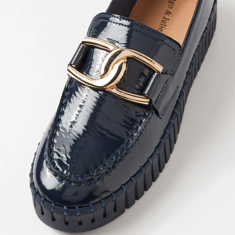 DJANGO & JULIETTE BRONTIS NAVY PATENT - Image 5