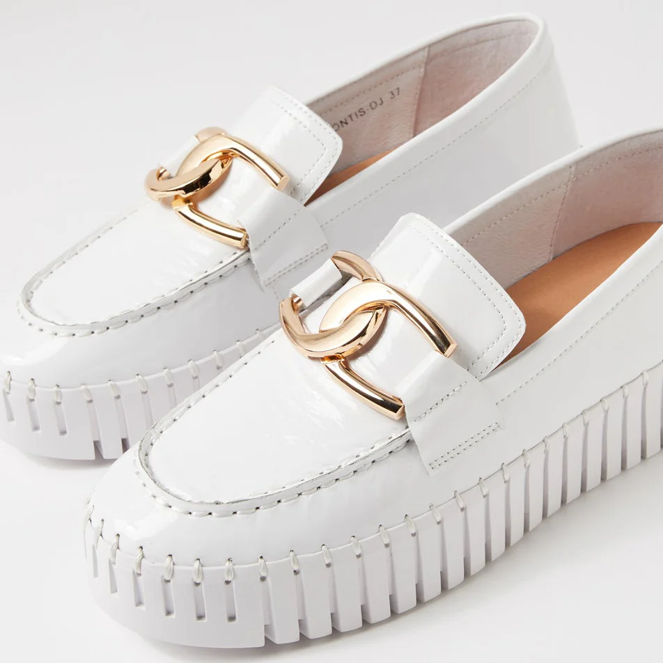DJANGO & JULIETTE BRONTIS WHITE PATENT - Image 4