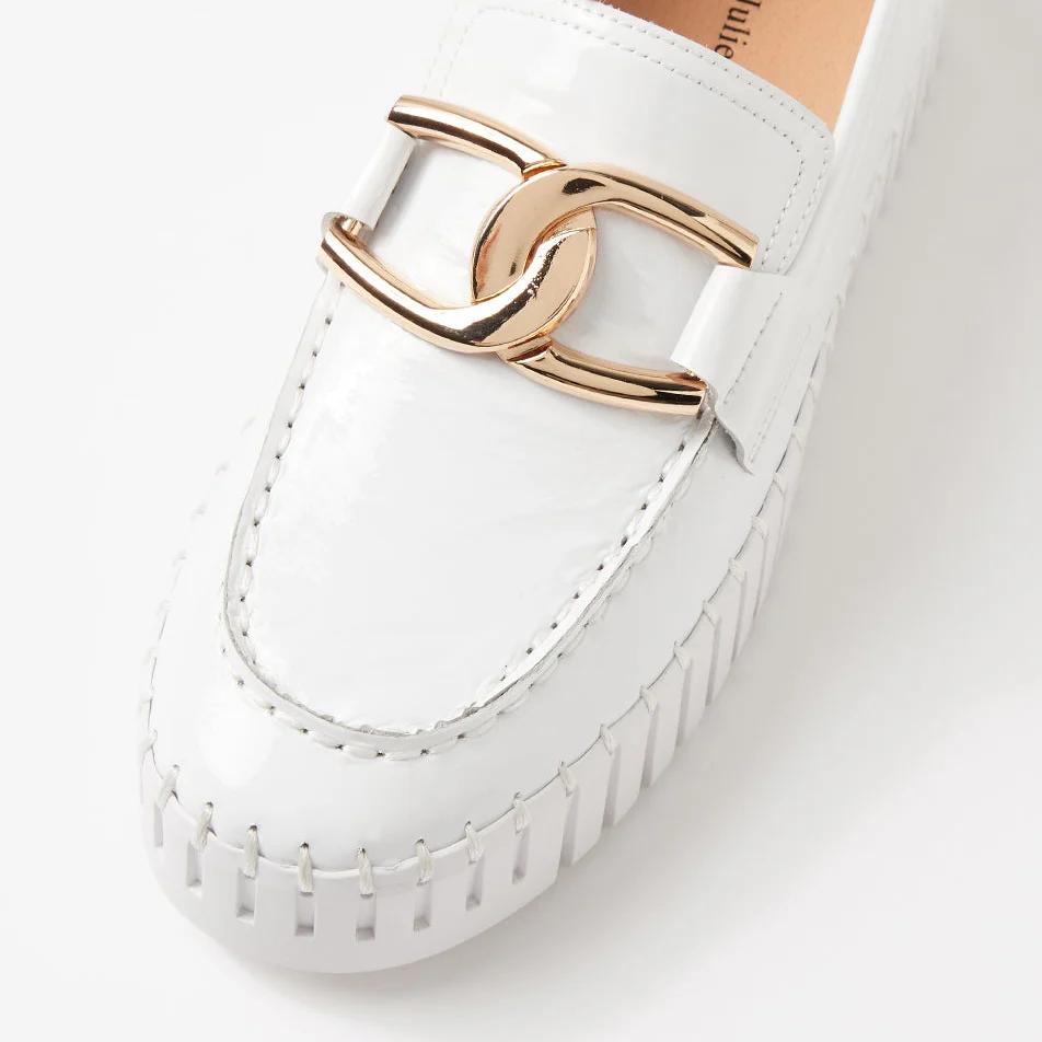 DJANGO & JULIETTE BRONTIS WHITE PATENT - Image 5
