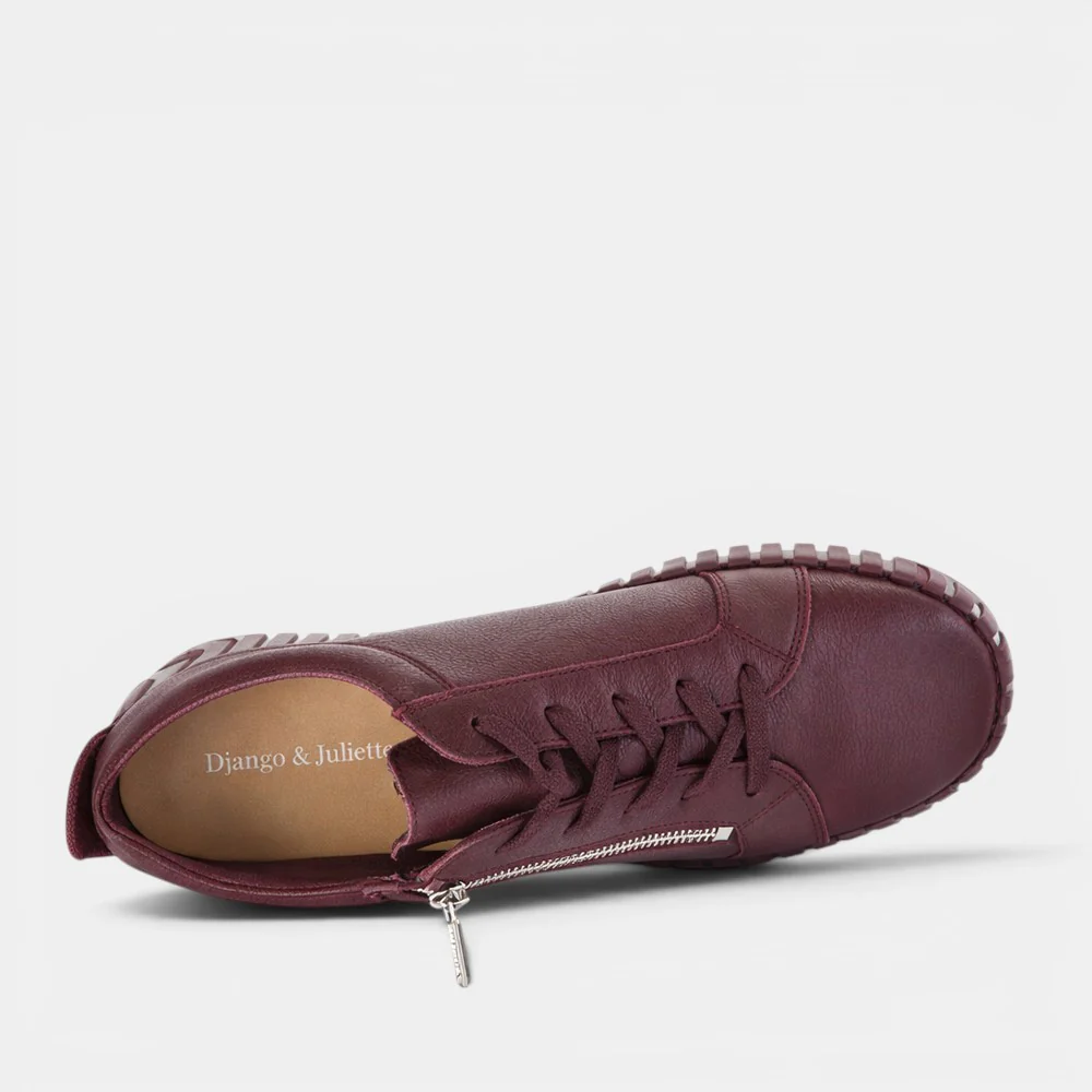 DJANGO & JULIETTE BUMP BURGUNDY LEATHER - Image 4