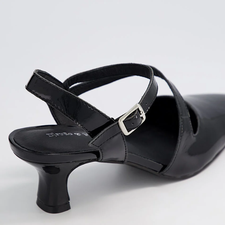 DJANGO & JULIETTE CHARISSA BLACK PATENT - Image 3