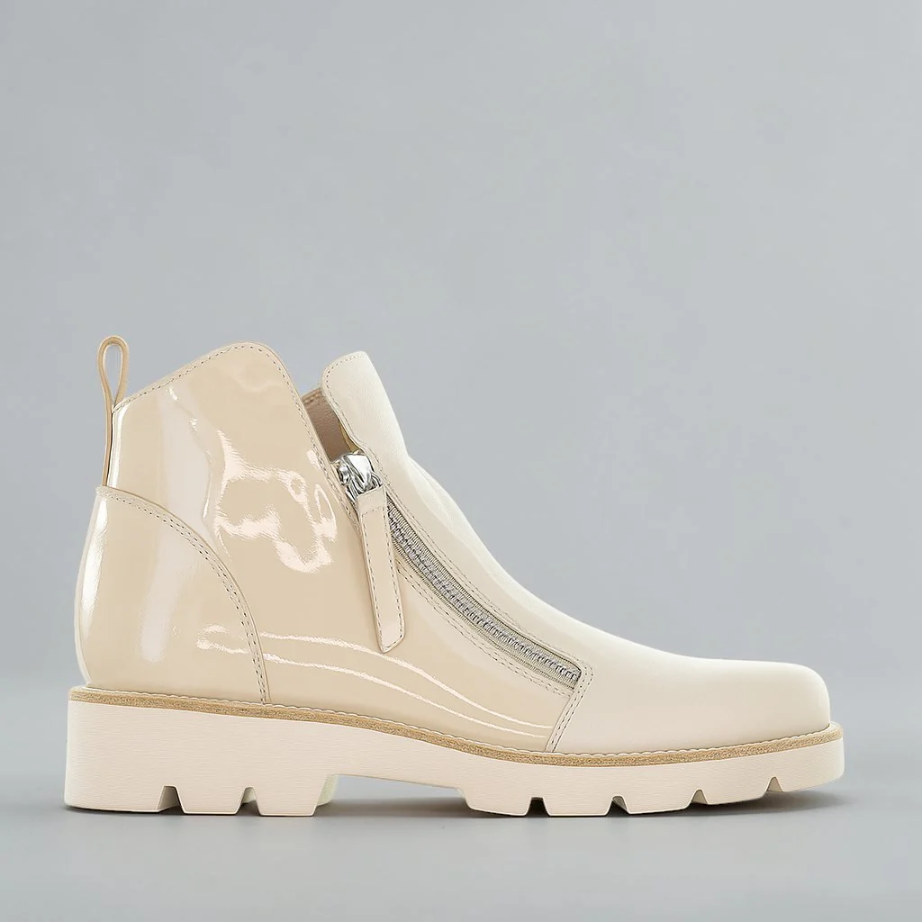 DJANGO & JULIETTE DOTTIZ VANILLA OATMEAL PATENT
