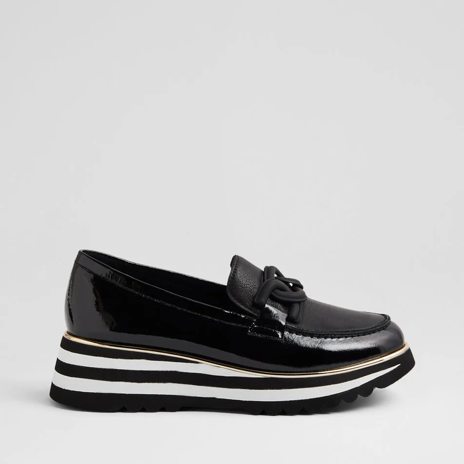 DJANGO & JULIETTE EAILA BLACK PATENT