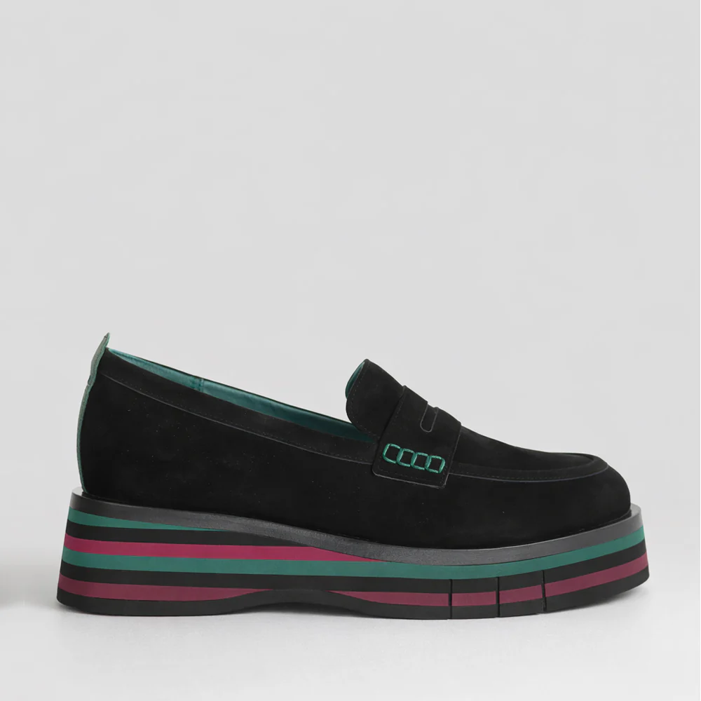 DJANGO & JULIETTE GLAMMS BLACK SUEDE