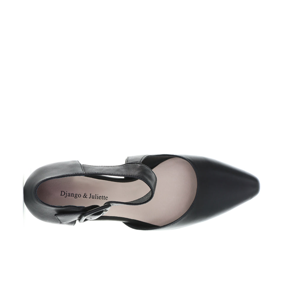 DJANGO & JULIETTE HAPPIE BLACK/CLEAR HEEL - Image 5