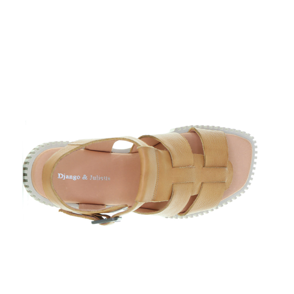 DJANGO & JULIETTE ITALA DK TAN ALMOND SOLE - Image 6