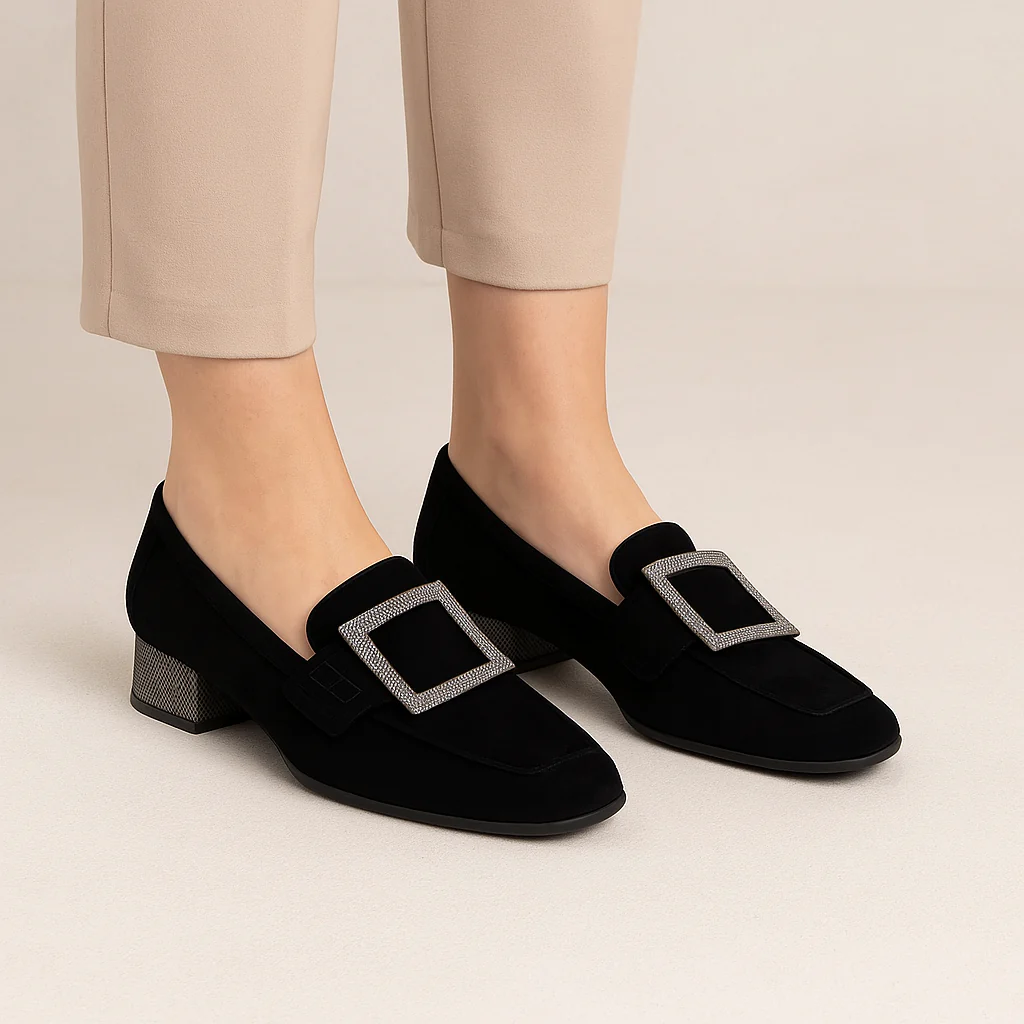 DJANGO & JULIETTE KEENLEY BLACK SUEDE