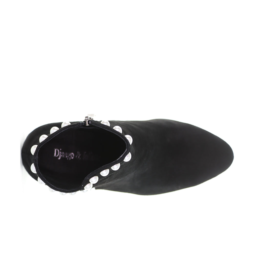 DJANGO & JULIETTE KENDALE BLACK SUEDE PEARL - Image 6