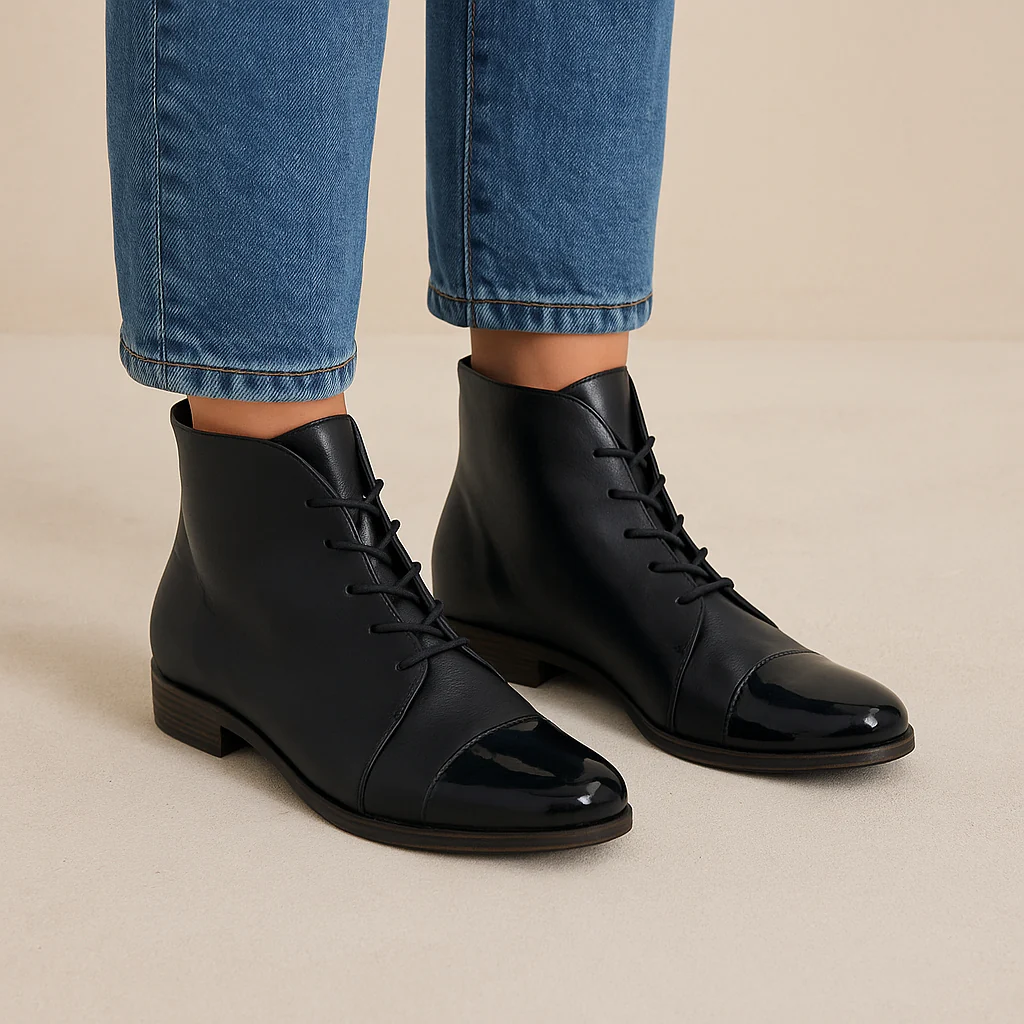 DJANGO & JULIETTE KINGFISH BLACK PATENT