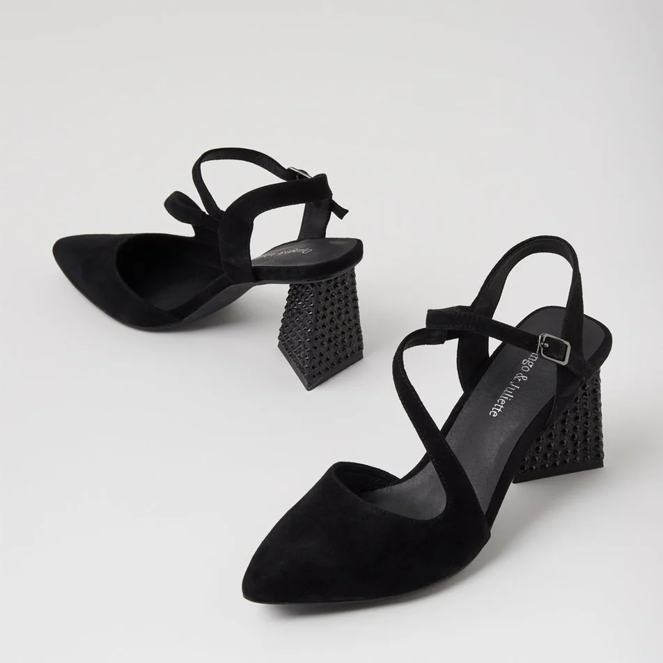 DJANGO & JULIETTE LAHTI BLACK SUEDE - Image 6