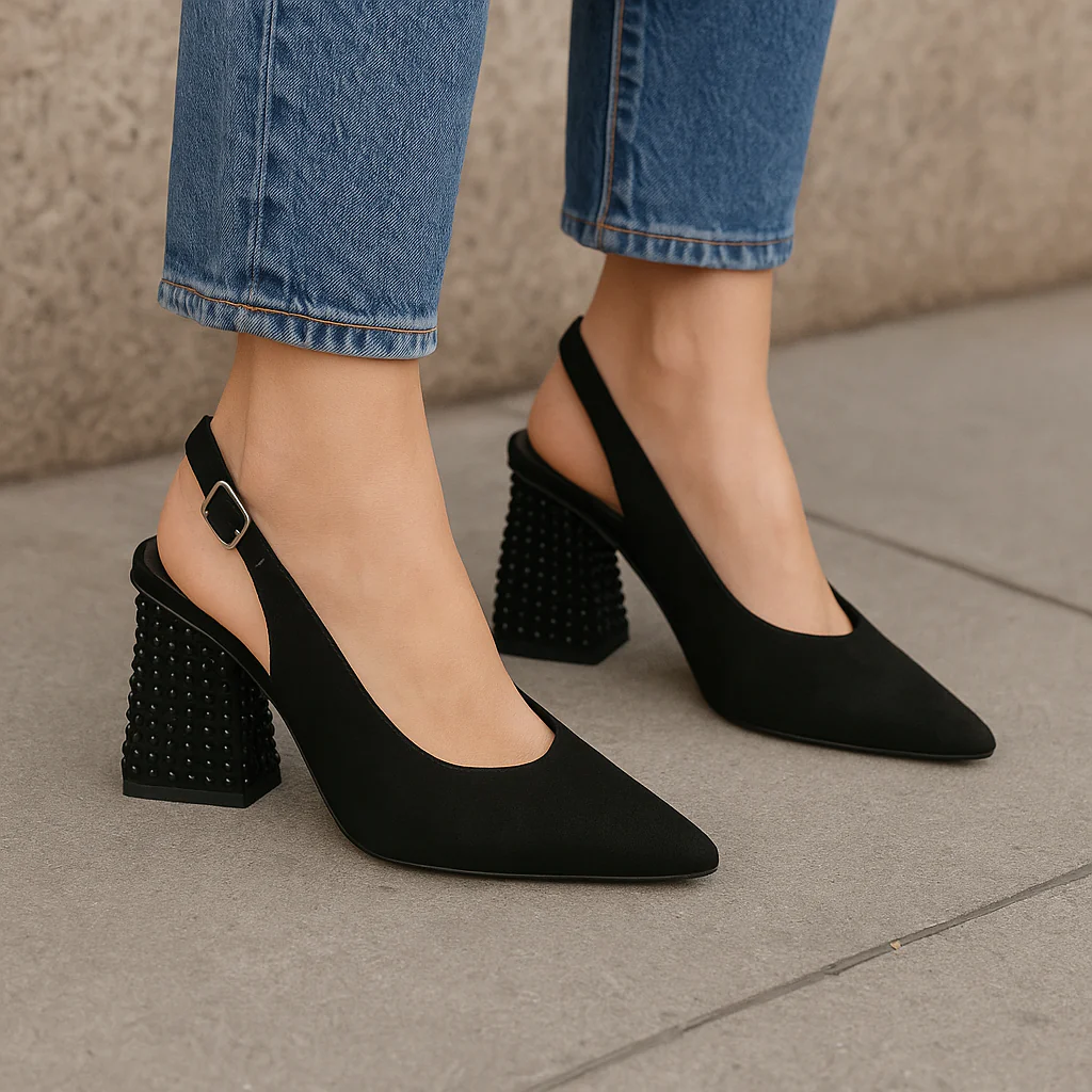 DJANGO & JULIETTE LESNOY BLACK SUEDE - Image 2