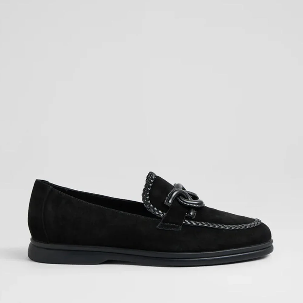 DJANGO & JULIETTE LINXEA BLACK SUEDE