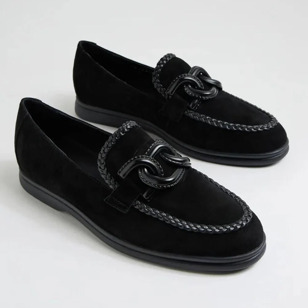 DJANGO & JULIETTE LINXEA BLACK SUEDE - Image 3