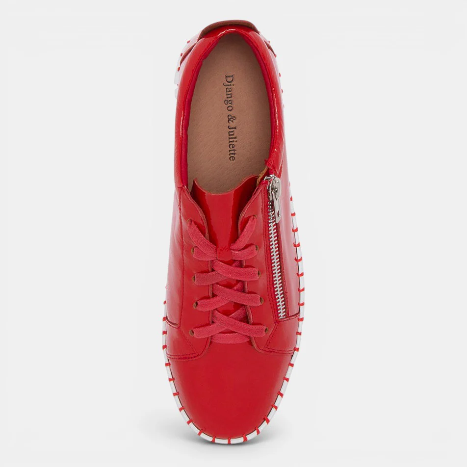 DJANGO & JULIETTE BUMP RED WHITE PATENT - Image 5