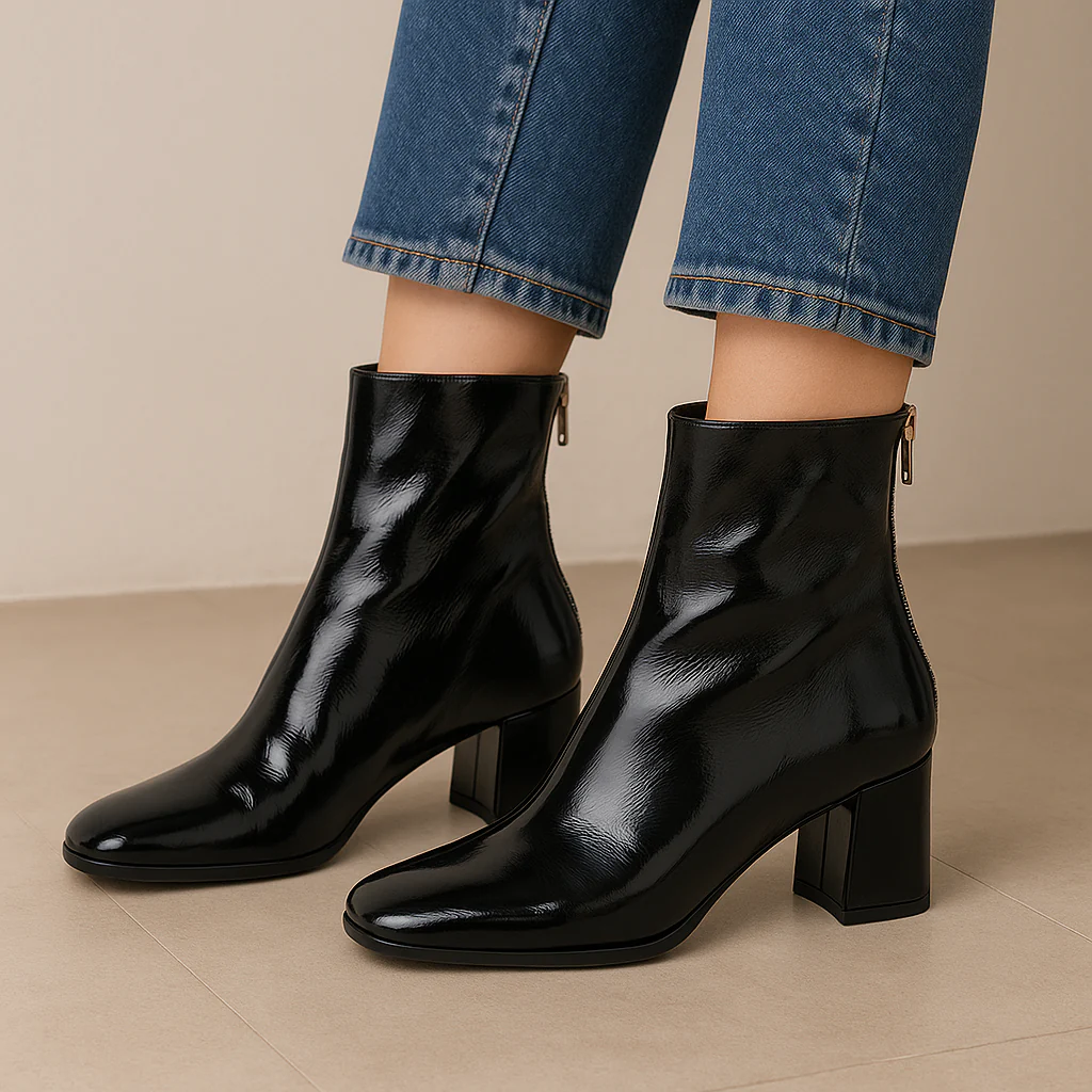 DJANGO & JULIETTE WARONI BLACK PATENT
