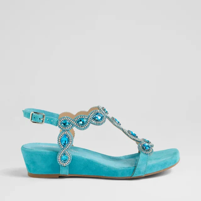 DJANGO & JULIETTE WEXLER AQUA SUEDE