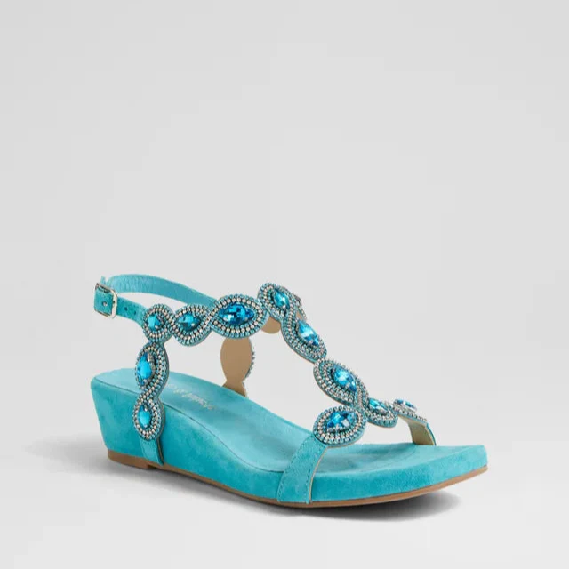 DJANGO & JULIETTE WEXLER AQUA SUEDE - Image 3