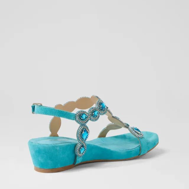 DJANGO & JULIETTE WEXLER AQUA SUEDE - Image 4