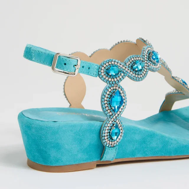 DJANGO & JULIETTE WEXLER AQUA SUEDE - Image 5