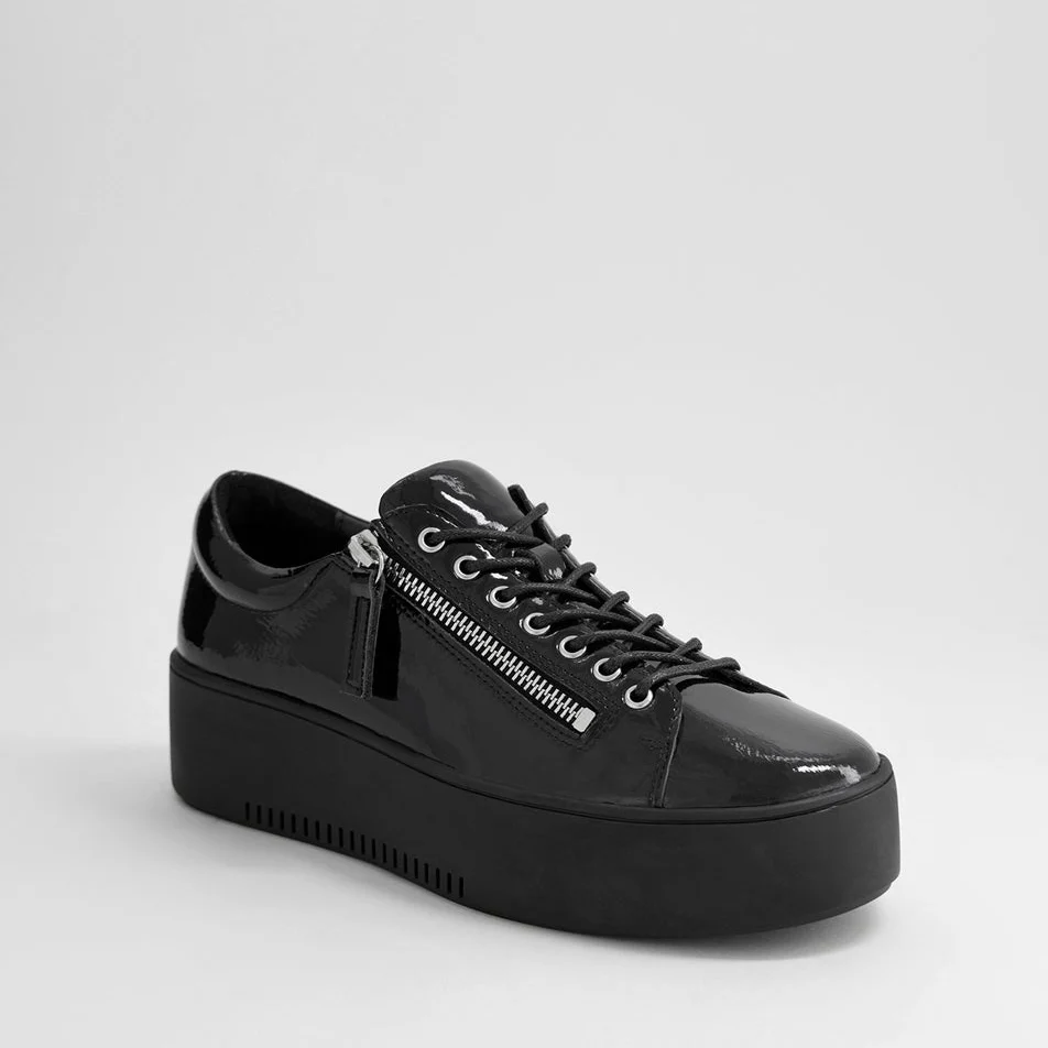 DJANGO & JULIETTE WOLFIE BLACK/BLACK PATENT - Image 2