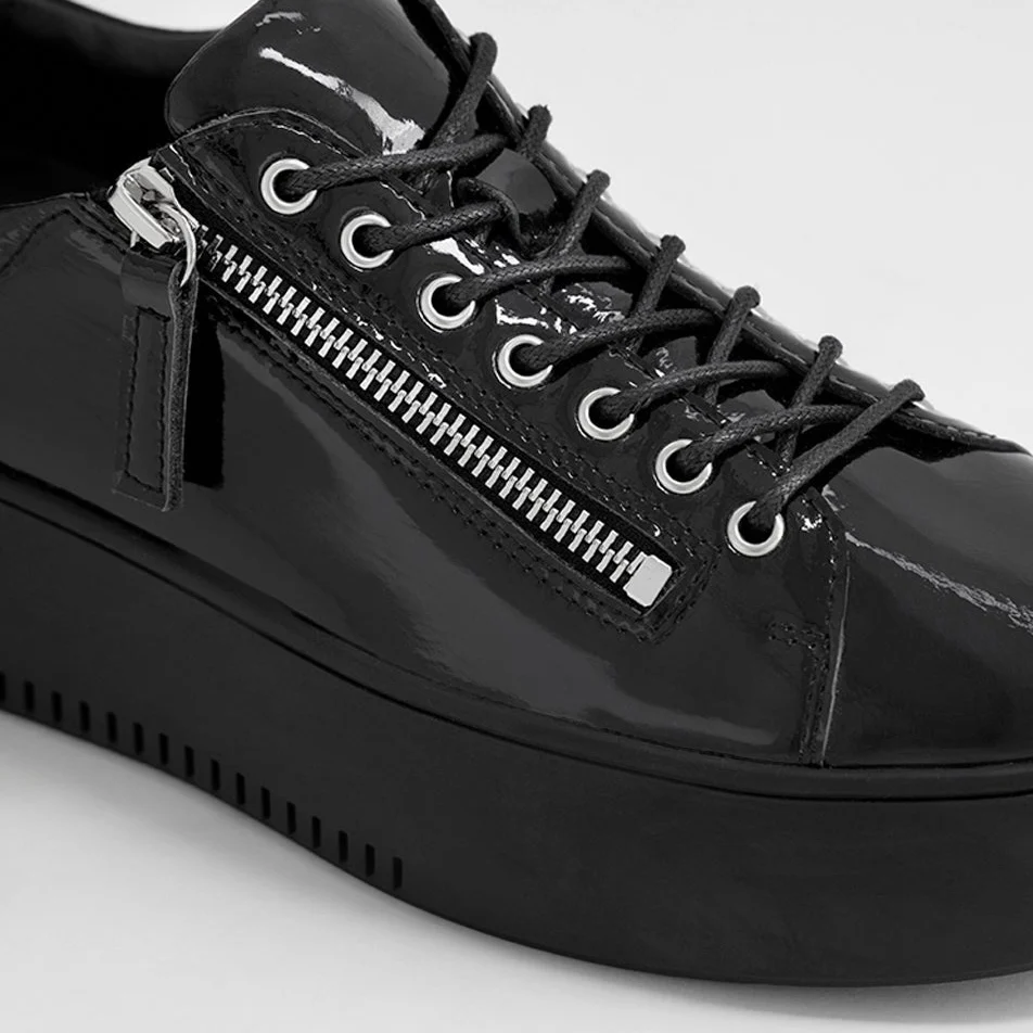 DJANGO & JULIETTE WOLFIE BLACK/BLACK PATENT - Image 3