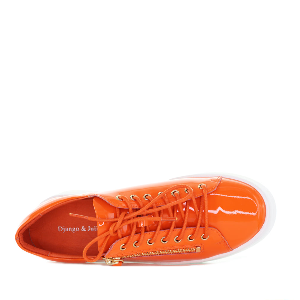 DJANGO & JULIETTE WOLFIE ORANGE PATENT - Image 5