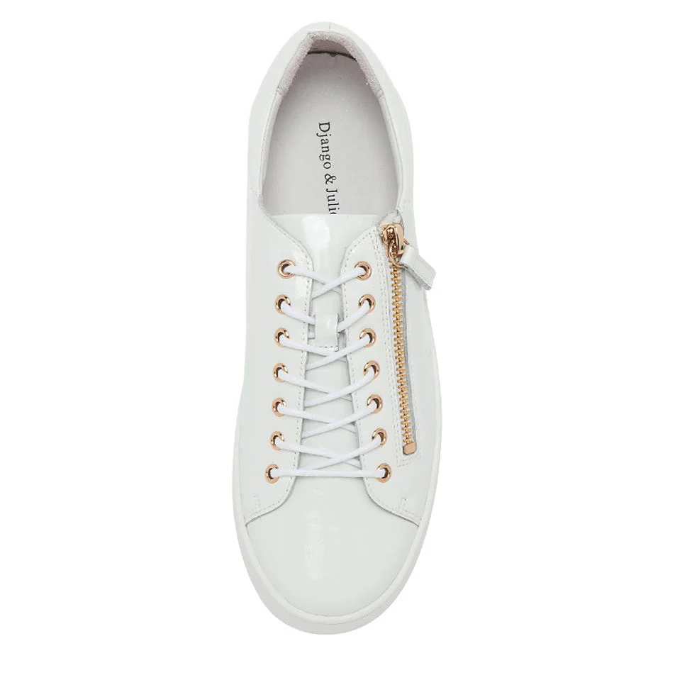 DJANGO & JULIETTE WOLFIE WHITE PATENT - Image 3