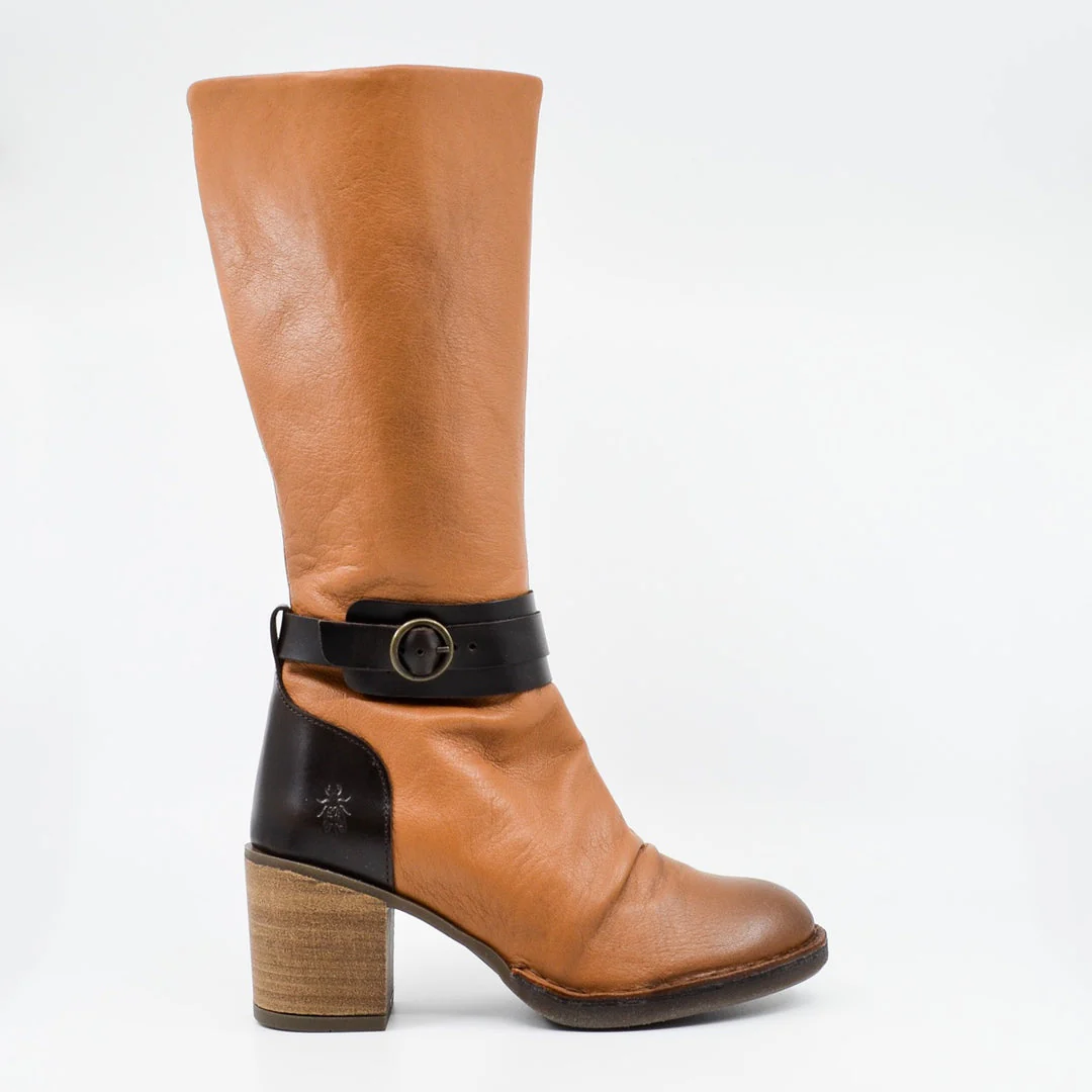 FLY LONDON BEIF COGNAC DK BROWN