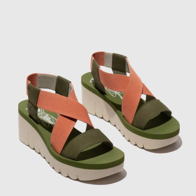 FLY LONDON YABI ARMY GREEN TEA ROSE - Image 3