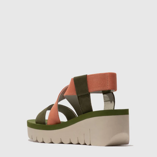 FLY LONDON YABI ARMY GREEN TEA ROSE - Image 4
