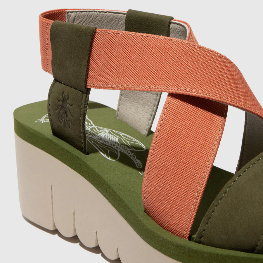 FLY LONDON YABI ARMY GREEN TEA ROSE - Image 5