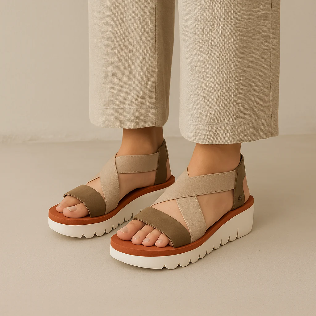 FLY LONDON YABI MILITARY BEIGE BLACK - Image 2
