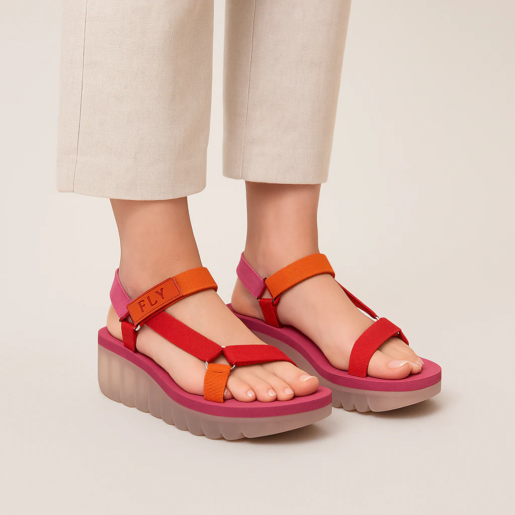 FLY LONDON YEFA DEVIL RED MULTICOLOR VIOLET - Image 4
