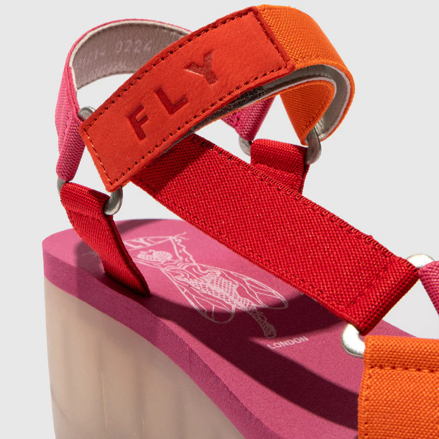FLY LONDON YEFA DEVIL RED MULTICOLOR VIOLET - Image 6