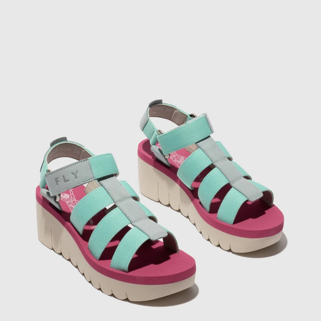 FLY LONDON YOJI SKY BLUE SPEARMINT LILAC - Image 2