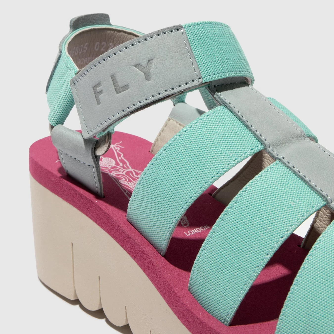FLY LONDON YOJI SKY BLUE SPEARMINT LILAC - Image 5
