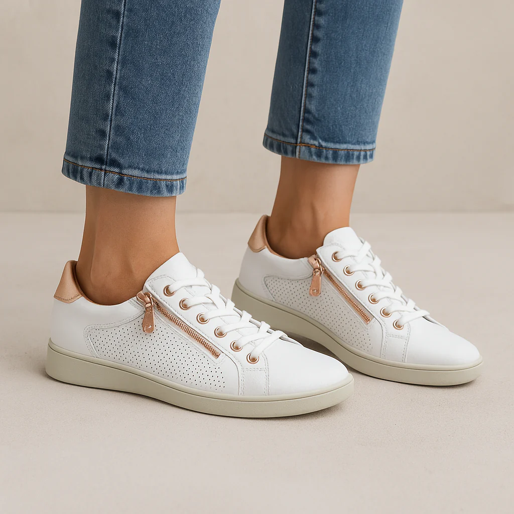 HUSH PUPPIES MIMOSA PERF WHITE COPPER - Image 2