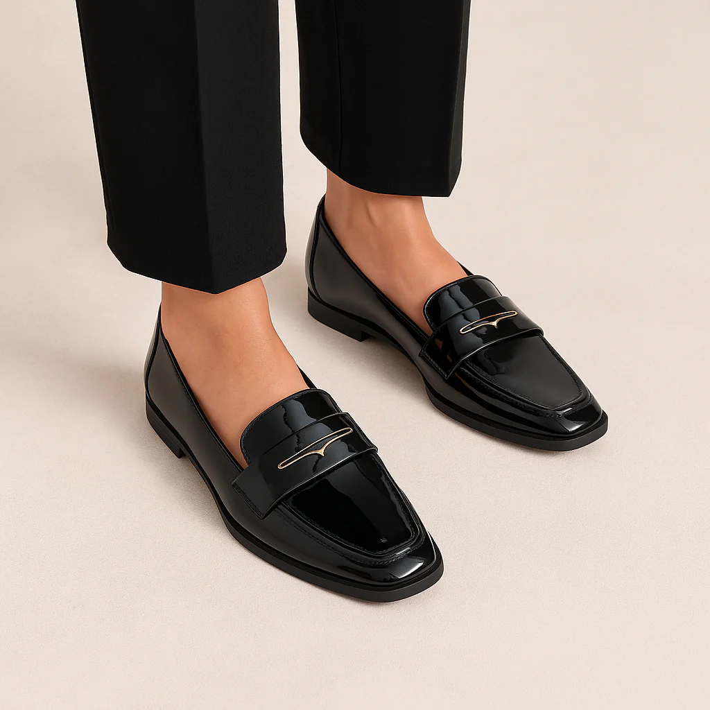 HUSH PUPPIES ZABRINA BLACK PATENT - Image 2