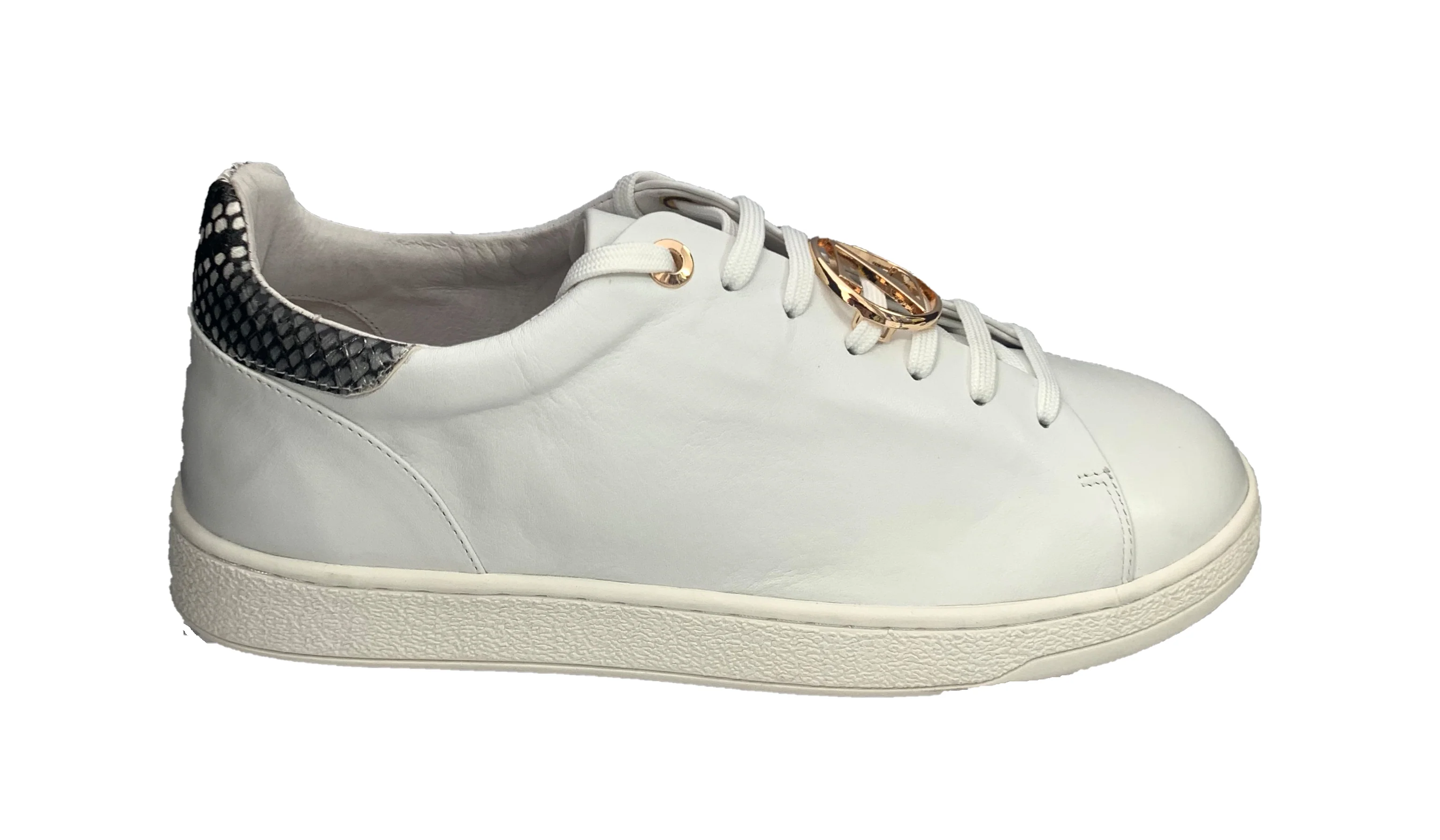 Lavish White Snake Print - Image 3