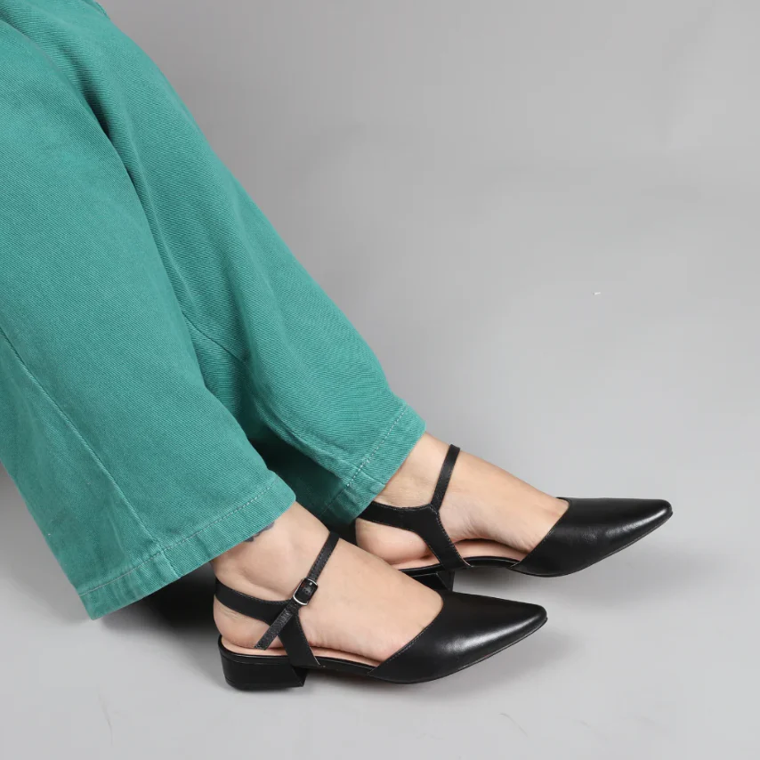 LE SANSA CORALIE BLACK PATENT